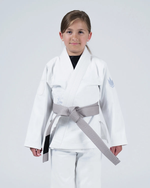 Kingz Born to Rule Youth BJJ Gi - White