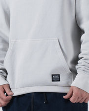 Kingz HQ V2 Hoodie - Pocket and Hem Detail - Kangaroo Pocket and Kingz Label - Light Gray - Men's BJJ Hoodie