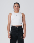 Kore Women's Crop Tank White from Kingz