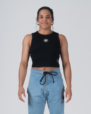 Kore Women's Crop Tank Black from Kingz