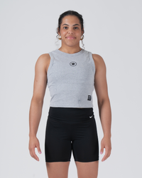 Kore Women's Crop Tank Grey from Kingz