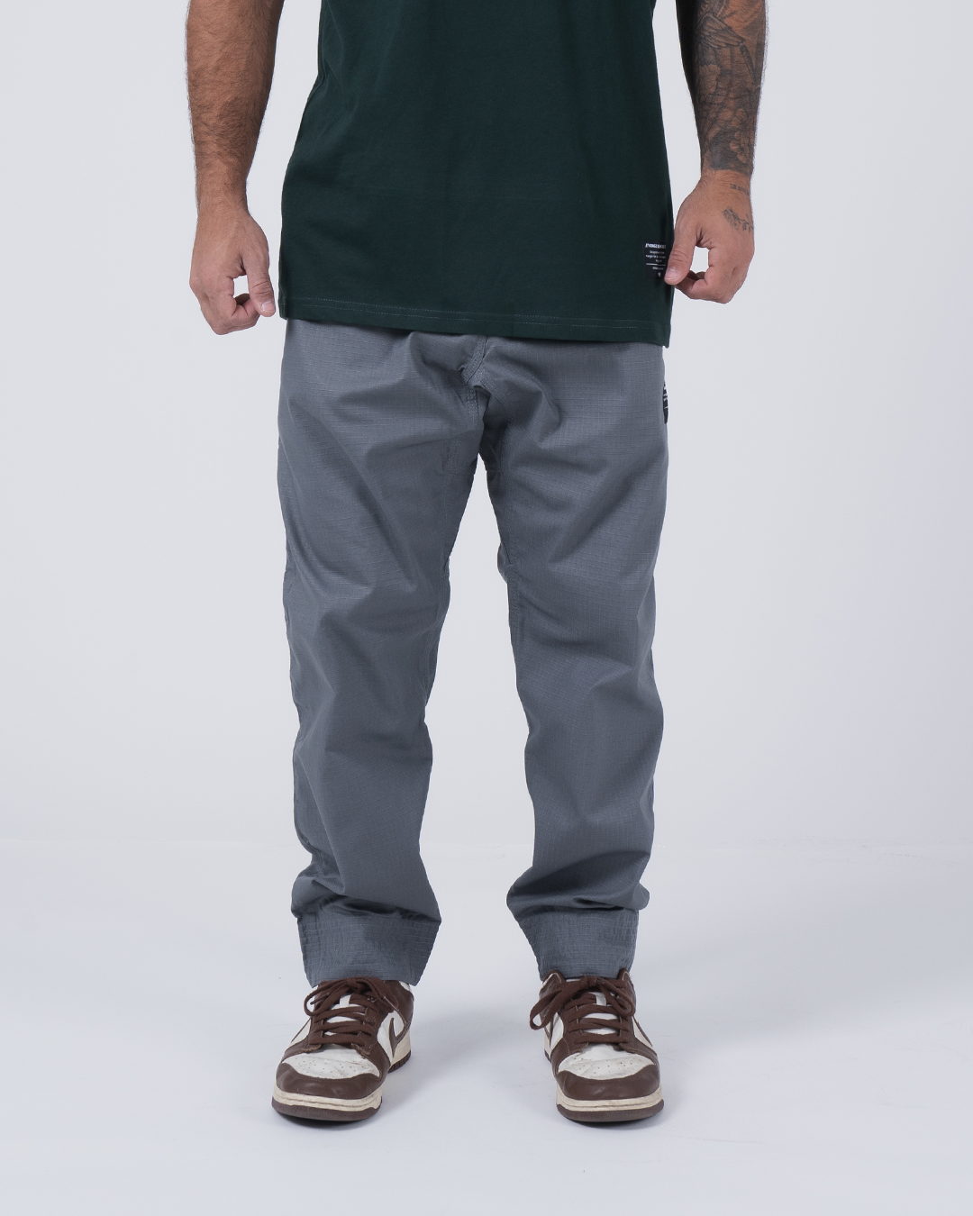 Kingz Casual Rip Stop Men's Gi Pants - Grey