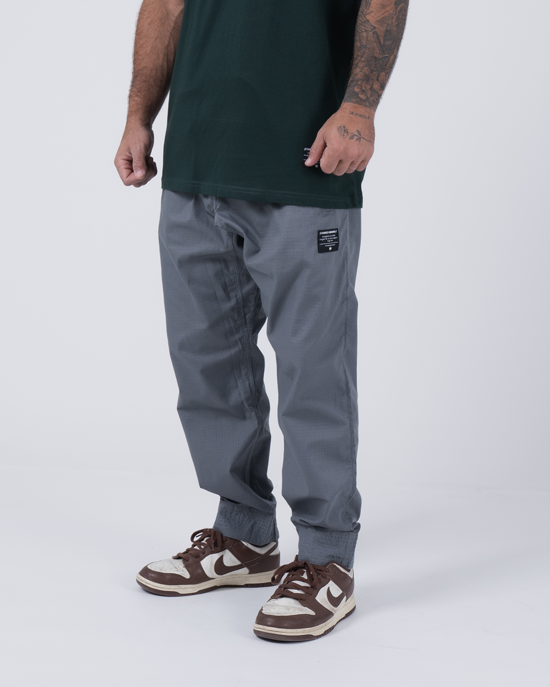 Kingz Casual Rip Stop Men's Gi Pants - Grey