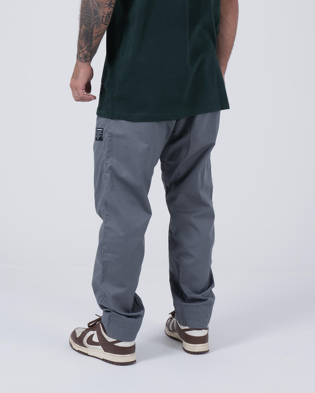 Kingz Casual Rip Stop Men's Gi Pants - Grey