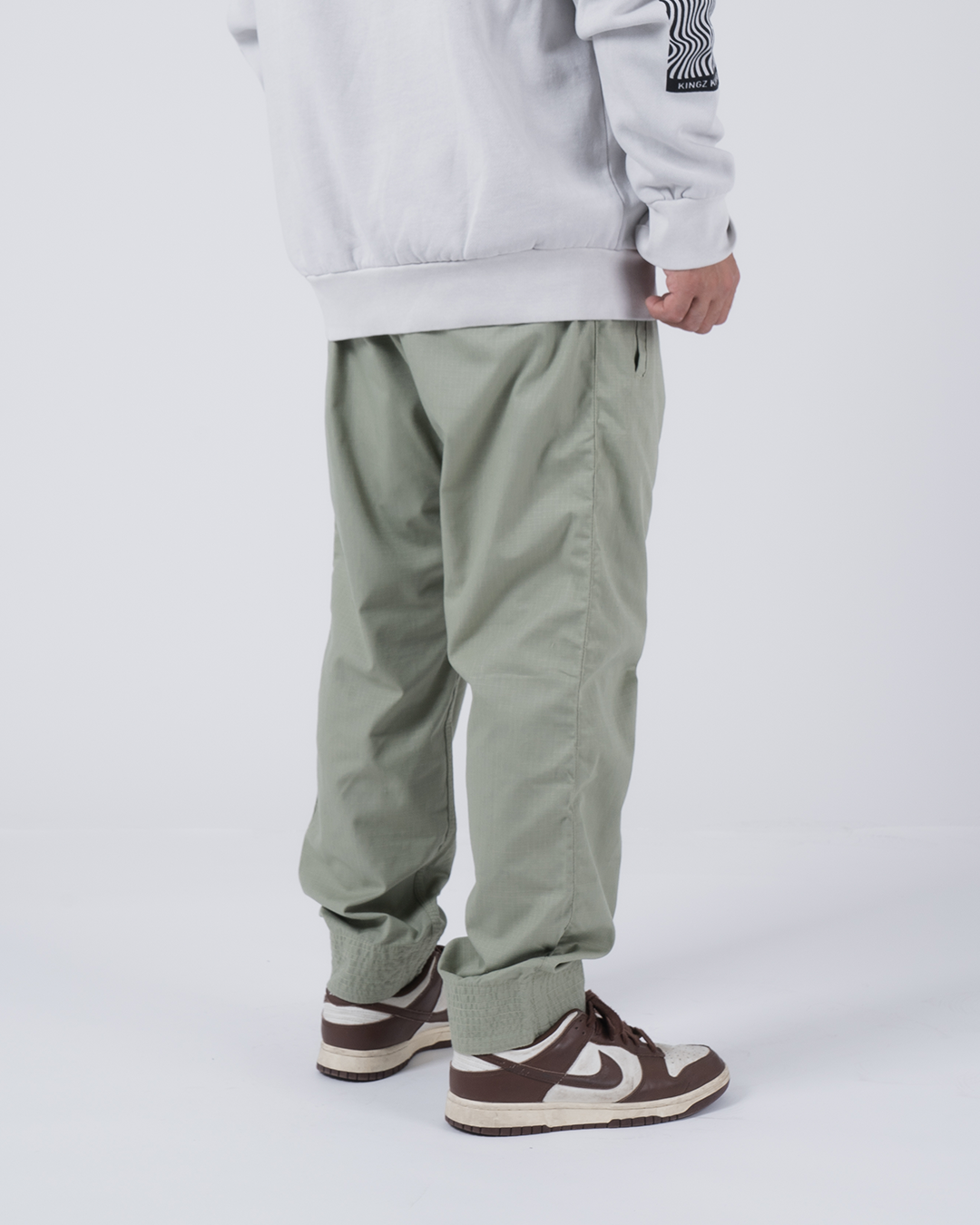 Kingz Casual Rip Stop Men's Gi Pants - Sage