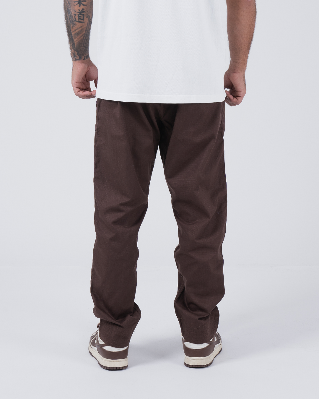 Kingz Casual Rip Stop Men's Gi Pants - Brown
