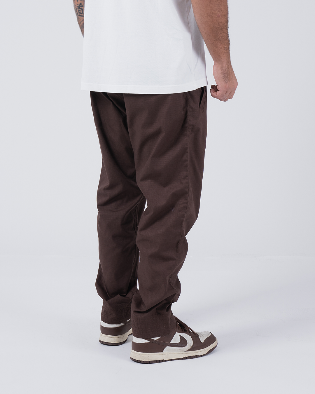 Kingz Casual Rip Stop Men's Gi Pants - Brown