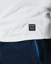 Kingz Flag Tee - Inside Label Close-Up - KINGZ Premium Crafted Gear Woven Tag - White BJJ Tee Quality