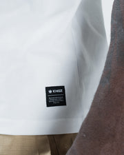 Kingz Kore V2 Tee - Inside Label Close-Up - KINGZ Premium Crafted Brand Tag - White BJJ Cotton Tee