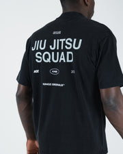 Kingz Jiu Jitsu Squad V2 Tee - Back Graphic Close-Up - JIU JITSU SQUAD Kingz Originals - Black BJJ Tee