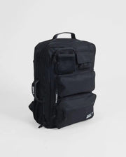 Kingz Tactical Backpack Black - Front View - 38L Multi-Compartment Durable Polyester BJJ Gear Backpack