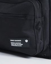 Kingz Tactical Backpack Black - Front Pocket Crown Badge Close-Up - KINGZ KIMONOS Established 2011 BJJ