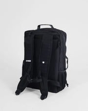 Kingz Tactical Backpack Black - Rear Alternate View - Back Panel KINGZ Crown Logo Shoulder Straps BJJ Bag