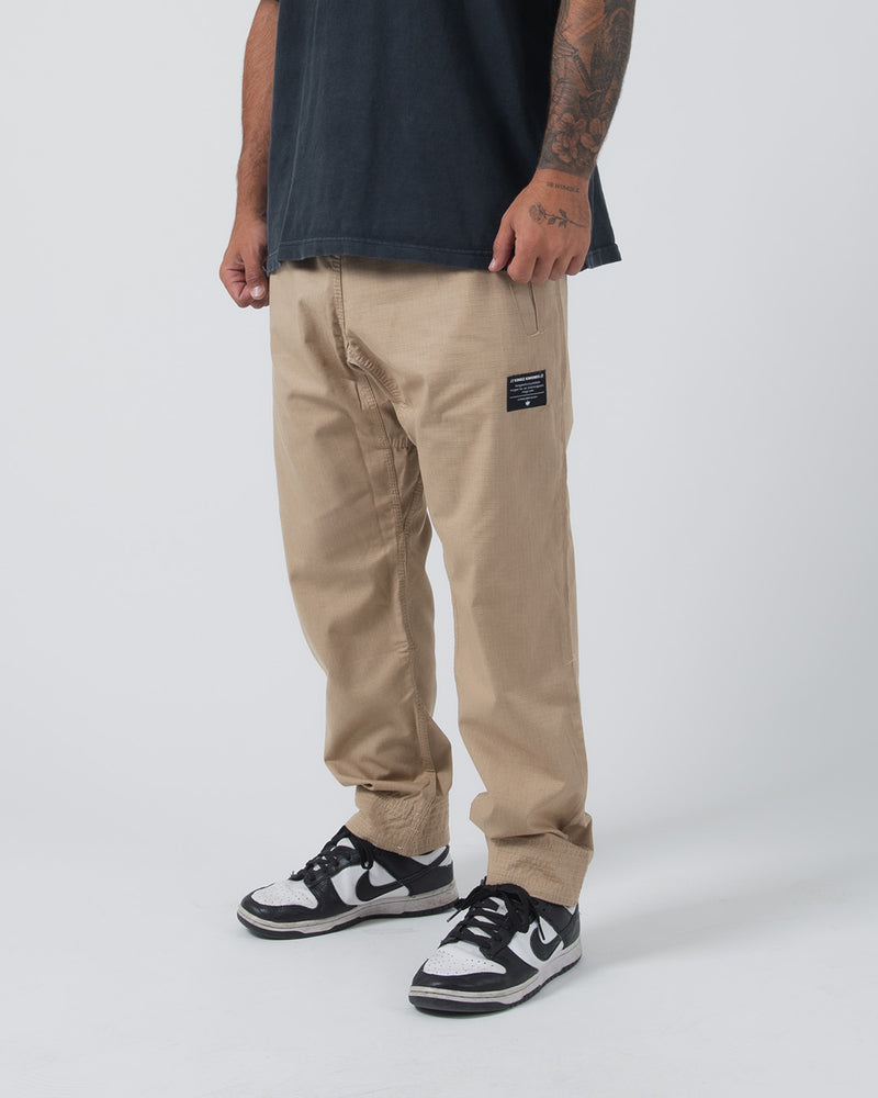 Kingz Casual Rip Stop Men's Gi Pants - Black
