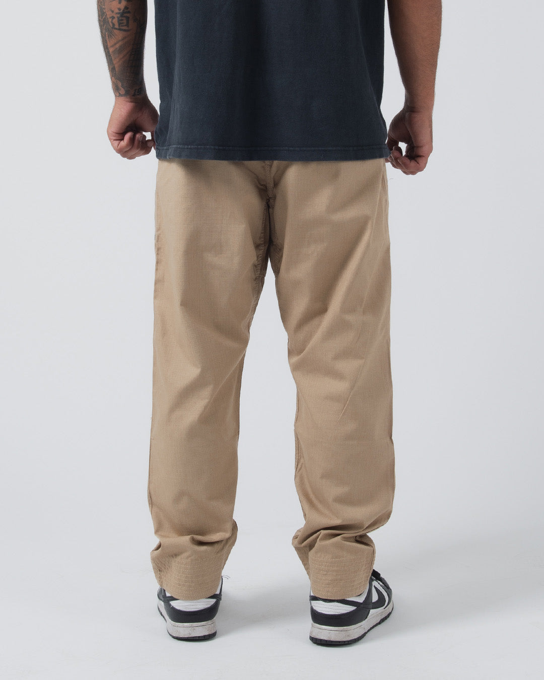 Kingz Casual Rip Stop Men's Gi Pants - Khaki