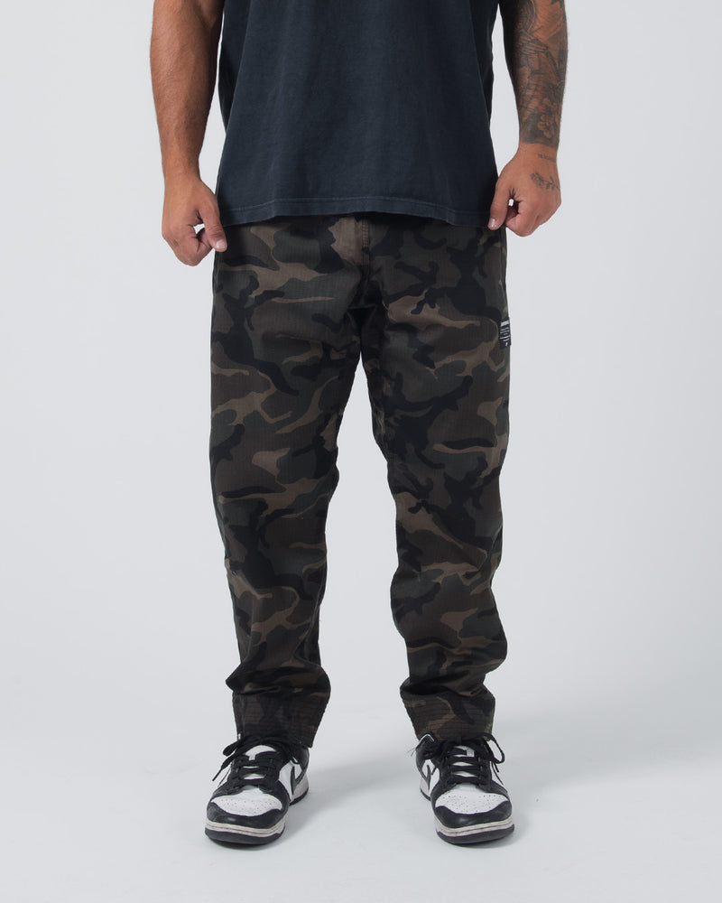 Kingz Casual Rip Stop Men's Gi Pants - Camo