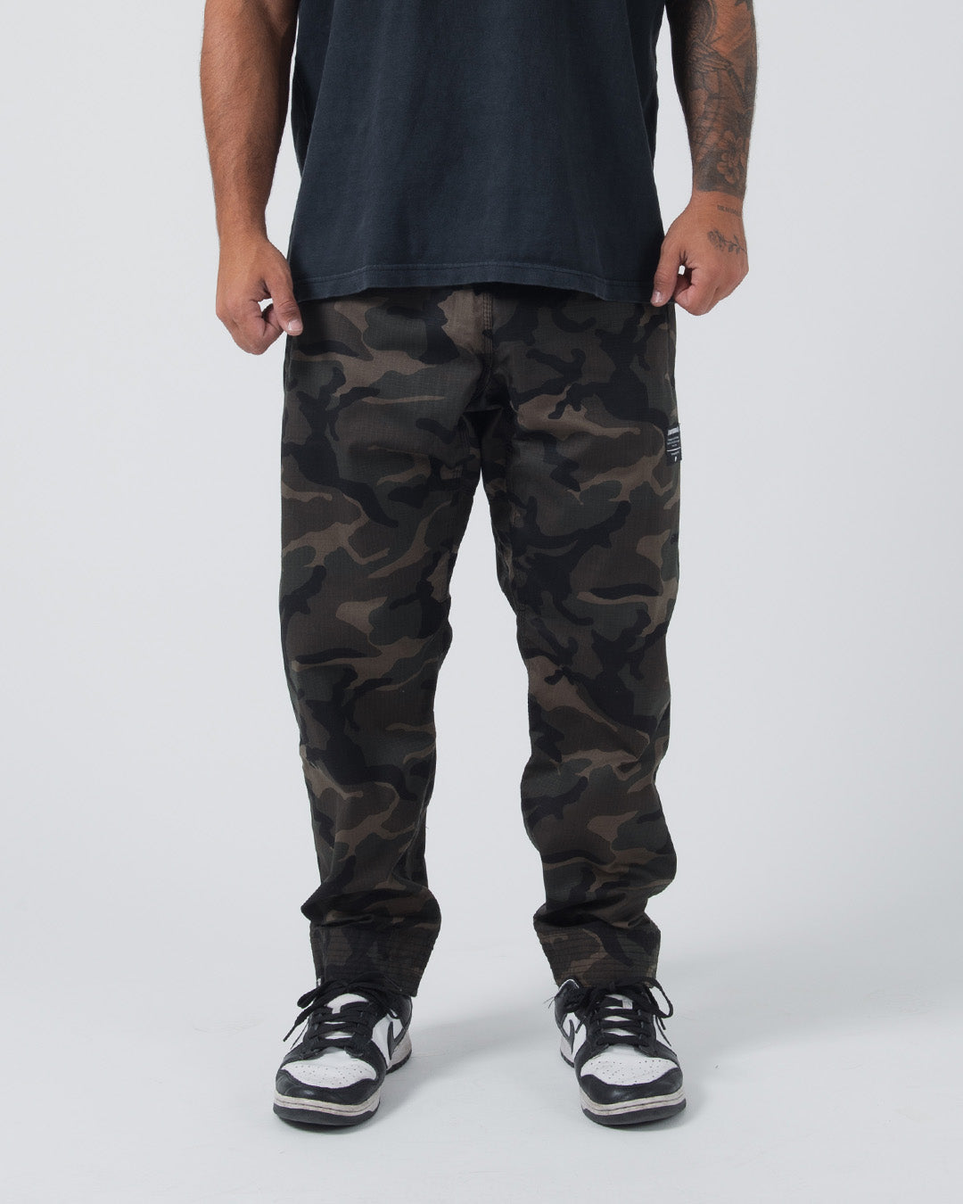 Kingz Casual Rip Stop Men's Gi Pants - Camo