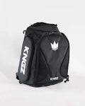 Kingz Convertible Backpack 2.0 Black - Front Angled View - Converts Backpack to Duffel BJJ Gear Bag