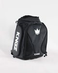 Kingz Convertible Backpack 2.0 XL - Front Angled View - Convertible Duffel BJJ Gear Bag Black