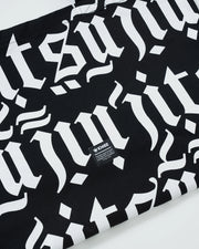 Kingz Jiu Jitsu Typo Eco Bag - KINGZ Brand Label Detail - Gothic Typography Fabric BJJ Eco Tote