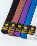 Kingz Gold Label V2 Belt Collection - All Rank Colors White to Black - BJJ Belt Progression