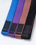 Kingz Absolute Premium Belt - All Rank Colors Front View - Black Label Cotton BJJ Belt Collection