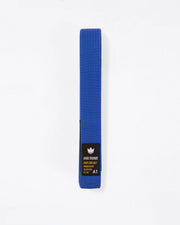 Kingz Comp Light Belt - Blue Belt Full View - Lightweight Premium Crafted BJJ Rank Belt