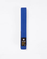 Kingz Comp Light Belt - Blue Belt Full View - Lightweight Premium Crafted BJJ Rank Belt