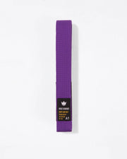 Kingz Comp Light Belt - Purple Belt Full View - Lightweight Premium Crafted BJJ Rank Belt