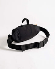 Kingz Cross Body Bag Black - Top Back View - Embossed Crown Back Buckle Strap BJJ Hip Pack