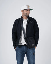 Kingz Side Bag Black - Full Body Male Lifestyle - Side Bag Worn Crossbody - BJJ Training Everyday Bag
