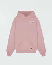 Kingz Gentle Art Club Hoodie - Flat Lay Front - Gentle Art Club Chest Graphic - Muted Pink - Men's BJJ Hoodie