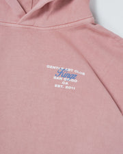 Kingz Gentle Art Club Hoodie - Chest Graphic Close Up - Kingz San Diego Est 2011 Print - Muted Pink - Men's BJJ Hoodie