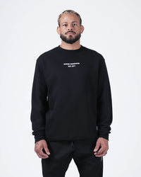 Kingz Solo Crewneck - Front View - Kingz Kimonos Est 2011 Chest Print - Black - BJJ Streetwear Crewneck