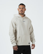 Kingz Box Hoodie - Cuff Detail - Upper Body Angle Sleeve and Logo - French Oak - Men's BJJ Hoodie