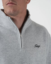 Script Quarter Zip Sweater from Kingz