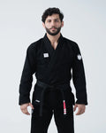 Kingz Kore V2 BJJ Gi Black - IBJJF Competition Legal Kimono Front View