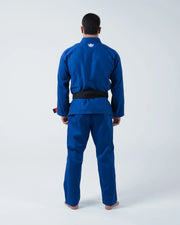 Kingz Kore V2 BJJ Gi Blue - Back View Crown Logo Full Body Blue Kimono and Pants
