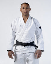 Kingz Kore V2 BJJ Gi White - IBJJF Competition Legal Kimono Front View
