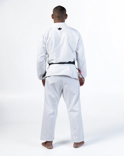 Kingz Kore V2 BJJ Gi White - Full Back View Competition Ready Kimono
