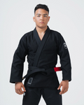 Kingz Balistico 4.0 BJJ Gi Black - 480gsm Pearl Weave IBJJF 2024 Legal Competition Kimono Front View