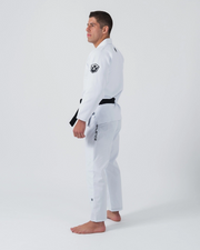 Kingz Balistico 4.0 BJJ Gi White - Side View Ripstop Pants with Balistico Branding
