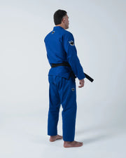 Kingz Nano 3.0 BJJ Gi Blue - Side View Upper Body Nano Sleeve Embroidery Lightweight Competition