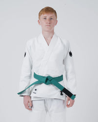 The ONE V2 Kids BJJ Gi - White White from Kingz