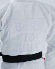 Born to Rule Jiu Jitsu Gi - White from Kingz