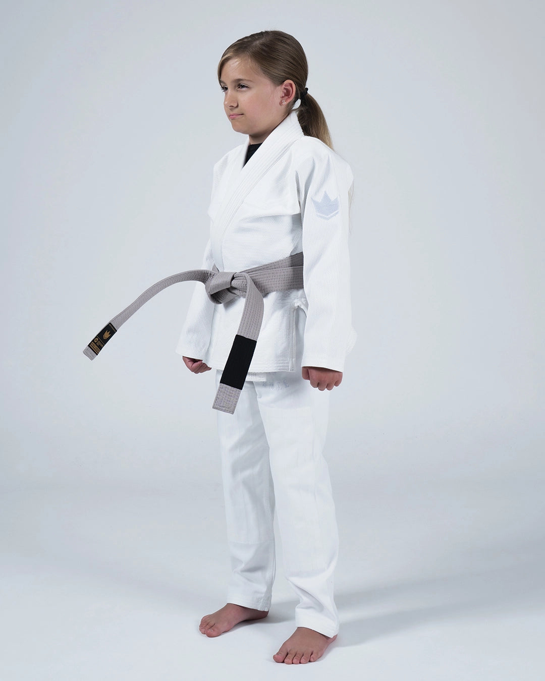 Kingz Born to Rule Youth BJJ Gi - White