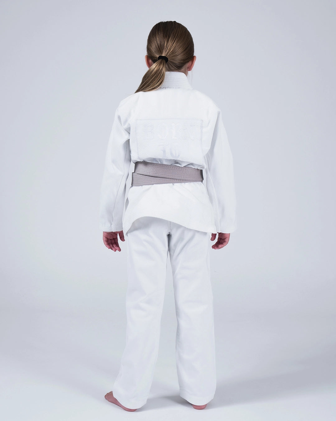 Kingz Born to Rule Youth BJJ Gi - White