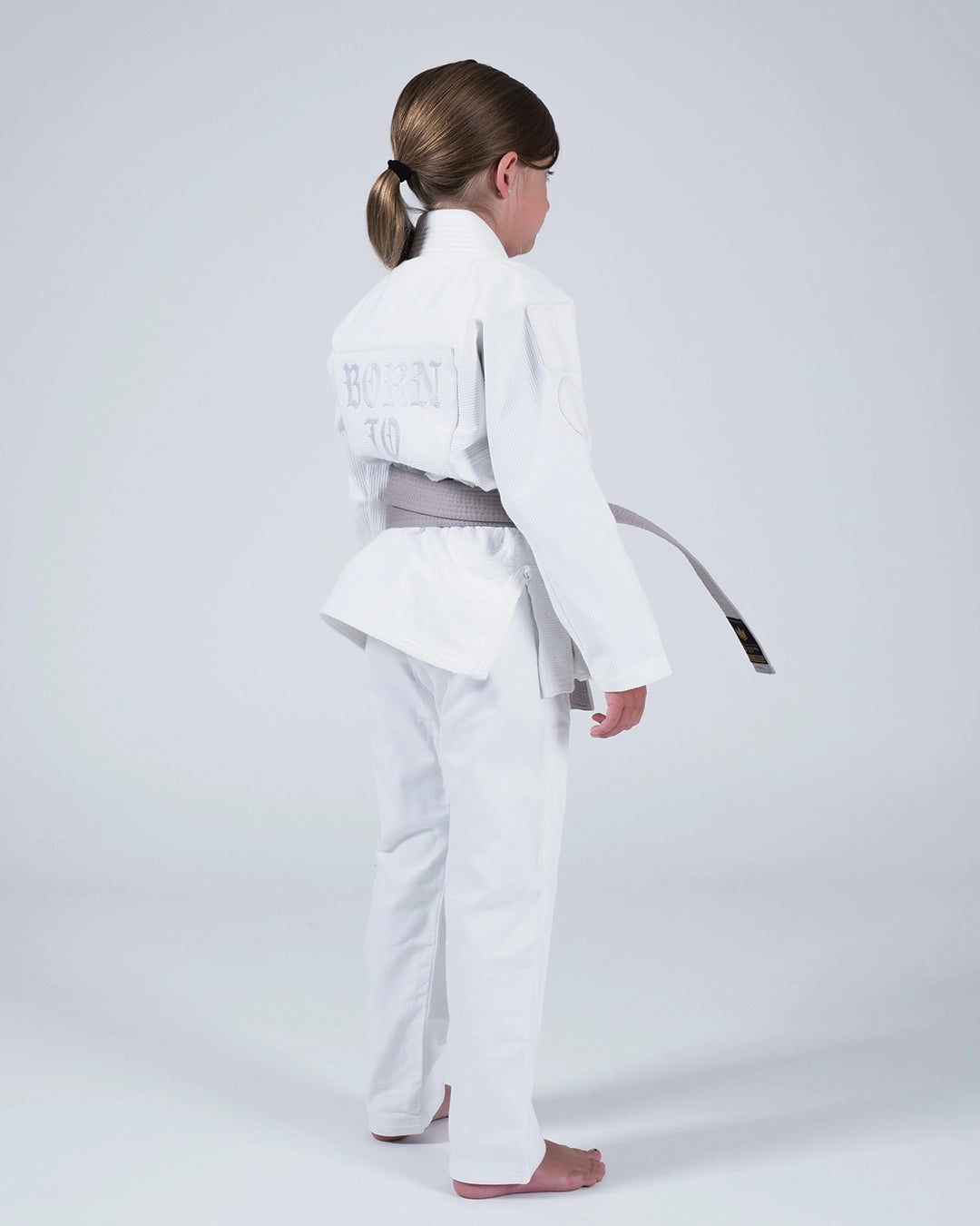 Kingz Born to Rule Youth BJJ Gi - White