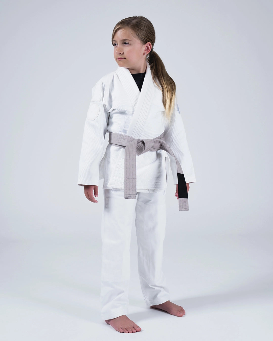 Kingz Born to Rule Youth BJJ Gi - White