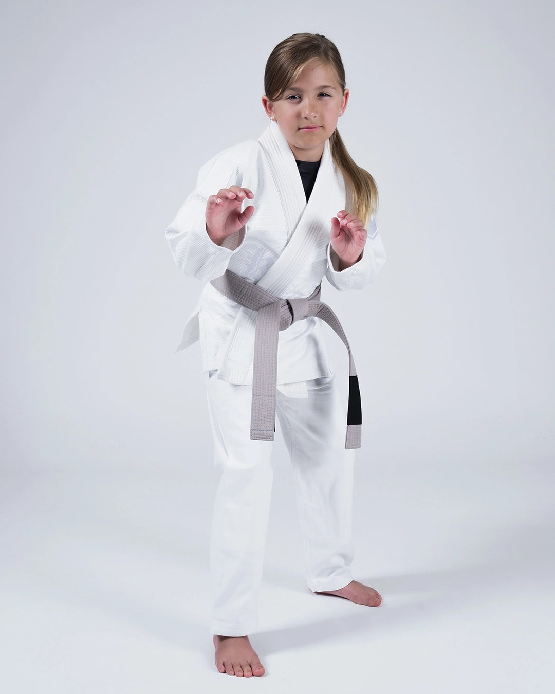 Kingz Born to Rule Youth BJJ Gi - White